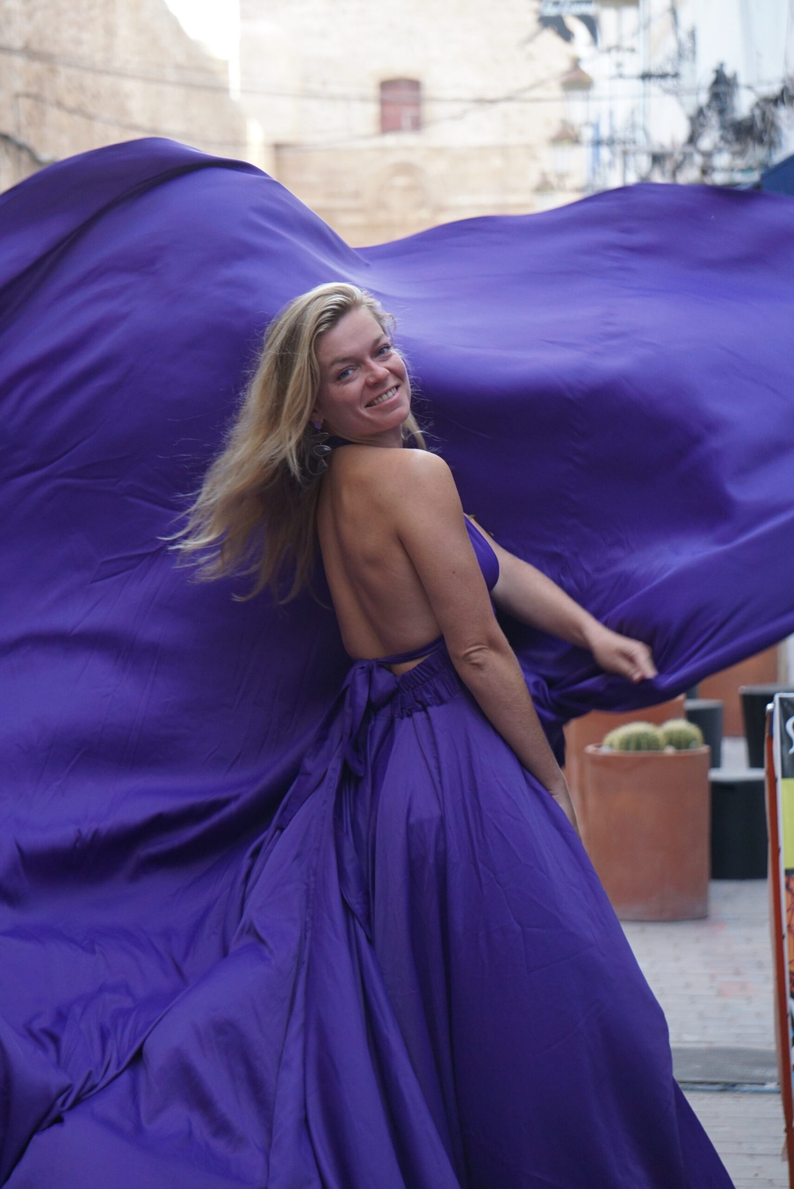 Flying dress experience in Essaouira